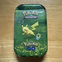 Pokemon TCG: GO Mini Tin - Pikachu (2 Booster Packs, 1 Coin, 1 Art Card) - Image 1