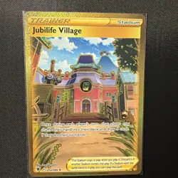 Pokemon - Jubilife Village - 212/189 - SWSH Astral Radiance - Gold Secret Rare - Image 1