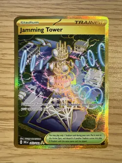 Jamming Tower 243/182 Sv10: Destined Rivals Holo NM Pokemon TCG Gold - Image 1