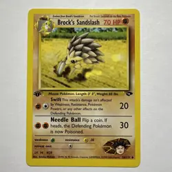 Pokemon - Brock's Sandslash Gym Challenge 36/132 1st Edition Uncommon NM - Image 1