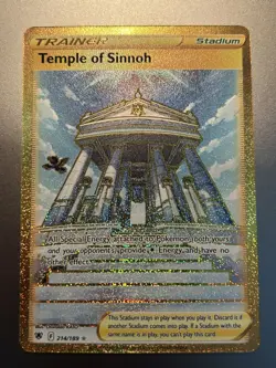 Pokemon TCG Temple of Sinnoh Gold Secret Rare Card 214/189 Astral Radiance - Image 1