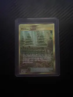 Pokemon Viridian Forest Gold Secret Rare Trainer 256/236 Sm-Unified Minds NM - Image 1