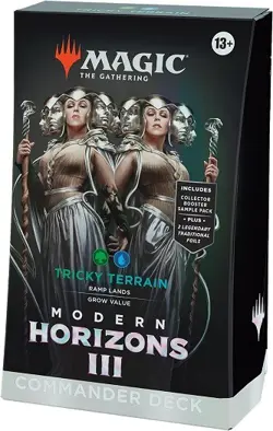 Magic: The Gathering Modern Horizons 3 Tricky Terrain Commander Deck (100-Card D - Image 1