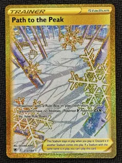 Pokemon TCG Path to the Peak Astral Radiance 213/189 Holo Secret Rare Gold - Image 1
