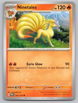 Ninetales 027/167 Common Twilight Masquerade Pokemon Near Mint - Image 1