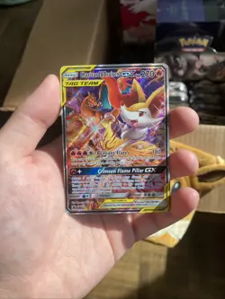 Charizard & Braixen GX RR 008/064 SM11a Pokemon Card Japan Remix Bout HOLO - Image 1