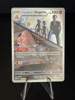 Team Rocket's Dugtrio 239/217 Illustration Rare Ascended Heroes Pokemon NM - Image 1
