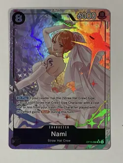 One Piece TCG Nami OP15-086 Alt Art SR NM English (Wedding Nami) - Image 1