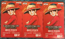 One Piece OP-13 Carrying On His Will Sleeved Booster Pack DP-11 Box SEALED Lot ! - Image 2