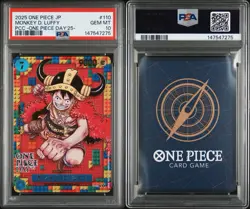 2025 One Piece JP Monkey D. Luffy P-110 Lego One Piece Day 25 PSA 10 - Image 3