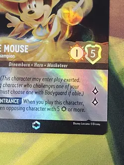 Minnie Mouse Musketeer Champion 206/204 Enchanted Ursula's NM Disney Lorcana - Image 5