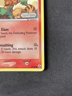 Pokemon TCG Growlithe Reverse Holo EX Legend Maker Card 55/92 - Image 3