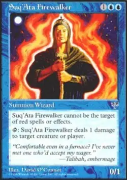 Suq'Ata Firewalker ~ Lightly Played Mirage MTG Magic UltimateMTG Blue Card - Image 1