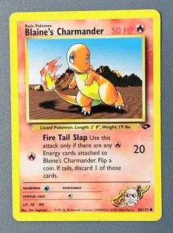 Blaine's Charmander 60/132 - Gym Challenge - Pokemon TCG Card - LP - Image 1