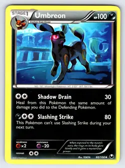 Umbreon 60/108 2012 B&W Dark Explorers Pokemon Card Nintendo Non Holo - VLP - Image 1