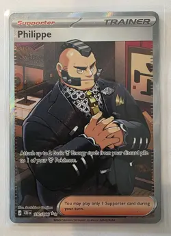 Pokemon Chaos Rising Philippe Full Art 110/086 Ultra Rare NM - Image 1