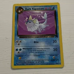 Wizards of the Coast Dark Vaporeon 45/82 Team Rocket English 60HP - Image 1