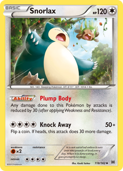 Snorlax 118/162 UC BREAKthrough Pokemon DMG - Image 1