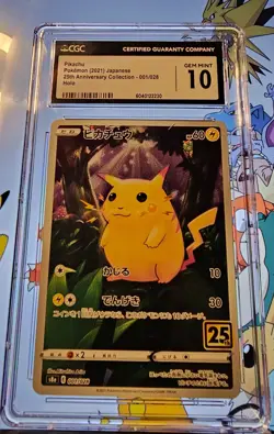 CGC 10 Pikachu (Holo) Pokemon 25th Anniversary Collection 2021 - Image 1