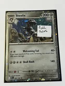 Pokemon Steelix Full Swirl (Cosmos Holo) 093/132 - Image 1