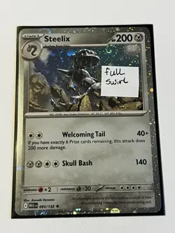 Pokemon Steelix Full Swirl (Cosmos Holo) 093/132 - Image 2