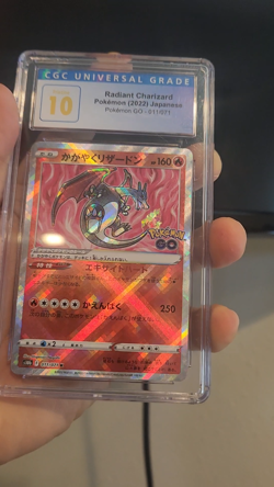 2022 Pokemon Radiant Charizard Pokemon GO Japanese s10b CGC Pristine 10 - Image 2