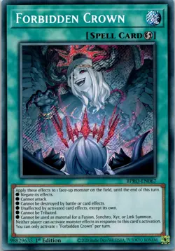 Yugioh Forbidden Crown BPRO-EN067 1st Edition Secret Rare NM - Image 1