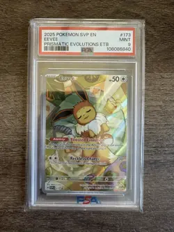 Pokemon TCG Eevee 173 Sv: Scarlet & Violet Promo Holo Card Stock PSA 9 - Image 1