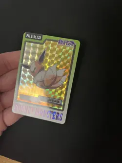 Eevee File #133 Carddass Prism Holo Rare Pokemon Card Japanese Vintage - Image 4