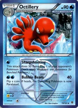 Octillery (Team Plasma) 19/101 Plasma Blast Pokemon Card TCG - Image 1