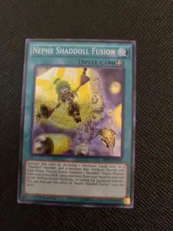 Yugioh Spell Card Nephe Shaddoll Fusion SECE-EN059 1st Ed Secret Rare - Image 1