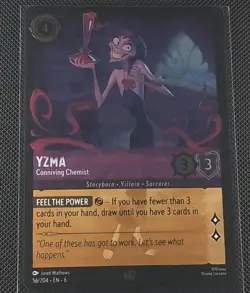 Lorcana Disney Yzma Conniving Chemist Cold Foil Card #56/204 Azurite Sea 6 NM - Image 1