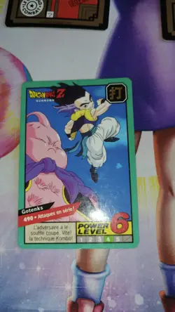 Carte Dragon Ball Z Carddass Grand Combat 490 Power Level Super Battle card Goku - Image 1