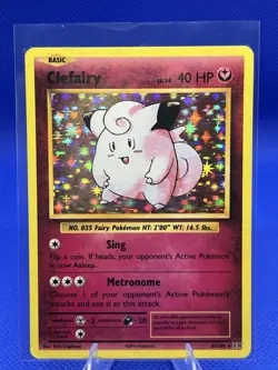Pokemon TCG Clefairy XY Evolutions 63/108 Reverse Holo Holo Rare Card - Image 1