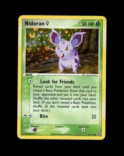 2004 Pokemon FIRE RED LEAF GREEN NIDORAN REVERSE HOLO 70/112! NM - Image 1