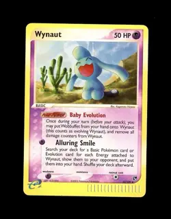 2003 Pokemon EX SANDSTORM WYNAUT REVERSE HOLO 54/100 LP! - Image 1