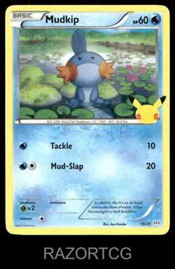 MUDKIP 019/025 P MCDONALD'S 25TH ANNIVERSARY PROMOS POKEMON LP - Image 1