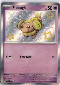 Fidough SVP069 Shiny Holo Scarlet & Violet Promo Pokemon Card Trading Card TCG - Image 3
