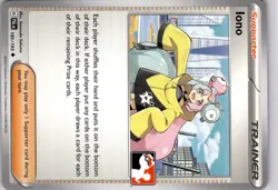 Iono 185/193 Pokemon Prize Pack Series 4 Promo Pokemon Card Play Stamp - Image 5