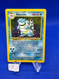 VTG 1999 Pokemon Base Set Unlimited Blastoise 2/102 Holo Rare NM -1 - Image 1