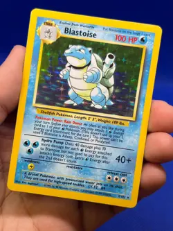 VTG 1999 Pokemon Base Set Unlimited Blastoise 2/102 Holo Rare NM -1 - Image 2