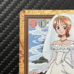 One Piece C337 Nam Nami Bride Hyper Battle Carddass Japan Bandai 2001 - Image 3