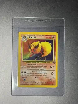 Pokemon Pyroli (Flareon) Jungle Rare Unlimited French Card 19/64 1999 NM - Image 2