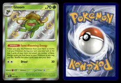Gloom 093/091 Shiny Rare Paldean Fates Pokemon Card - Image 1