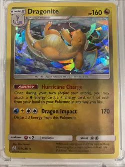 Dragonite Cracked Ice Holo Card 151/236 Unified Minds Set Perfect Condition - Image 1