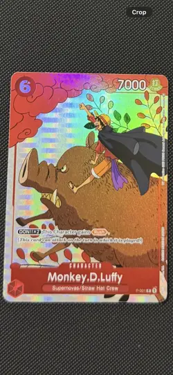 Monkey.D.Luffy P-001 (Gift Collection 2023) One Piece Promotion Cards Foil NM - Image 1
