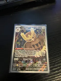 Pokemon Noctowl TCG Scarlet Violet Black Star Promo Card SVP141 - Image 1