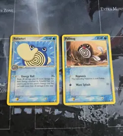 Poliwhirl 68 & Poliwag 67 Unseen Forces Card Lot Pokemon Regular LP - Image 1