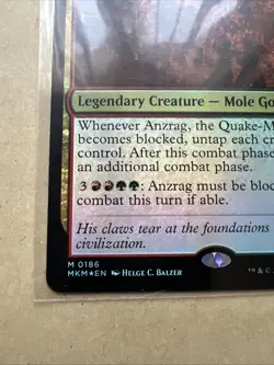 MTG Anzrag, the Quake-Mole MKM 0186 M NM FOIL - Image 3