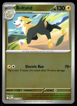 BOLTUND - 031/094 Common Phantasmal Flames Pokemon Reverse Holo NM - Image 1
